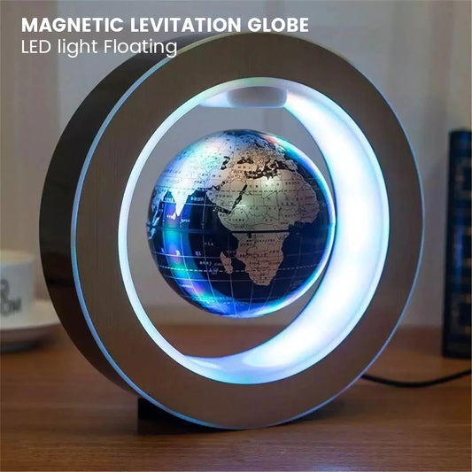 Lampe à lévitation en forme de O/C, Globe à lévitation magnétique, LED, lampe flottante, Globe rotatif, lumières de chevet, nouveauté